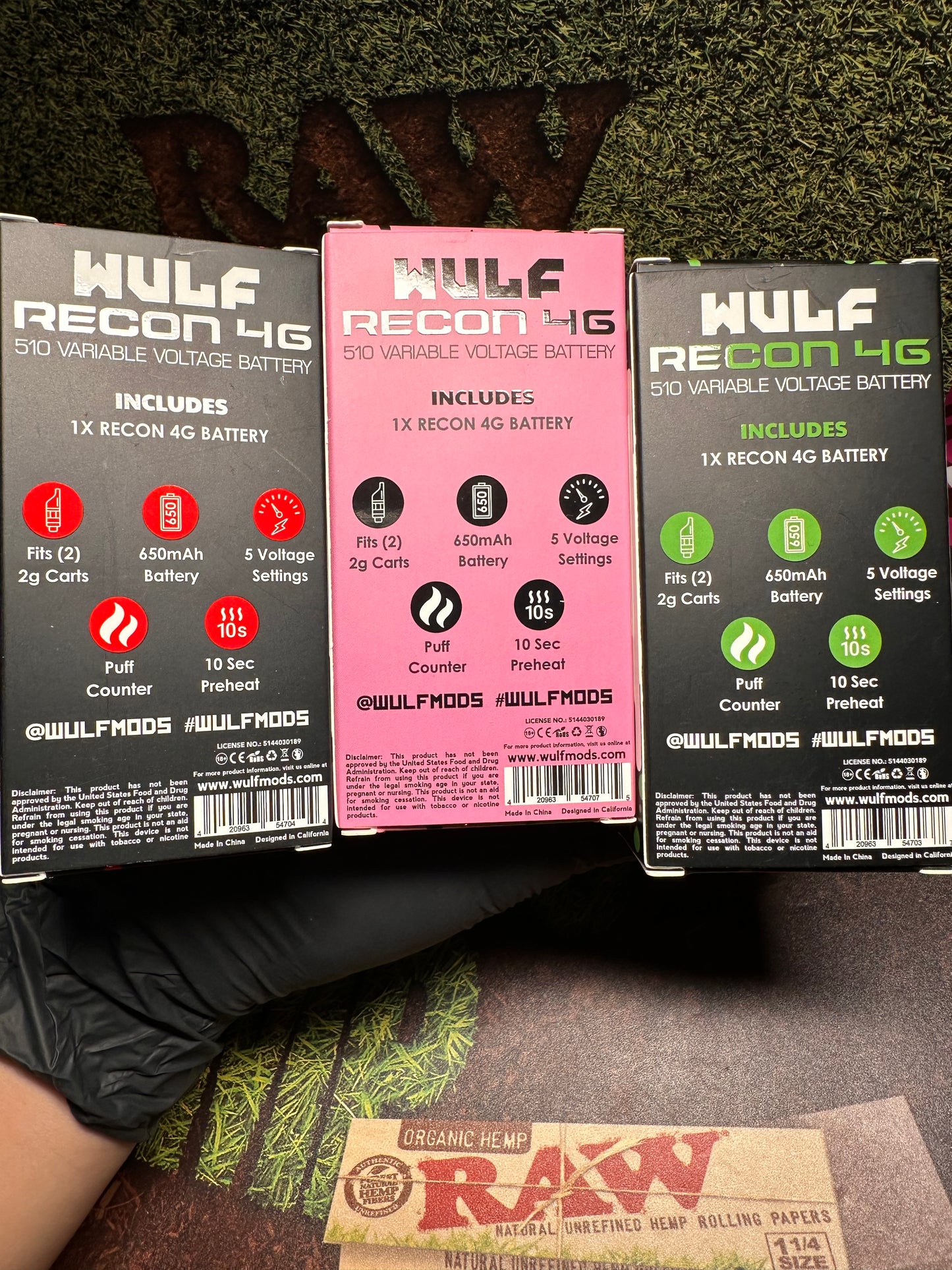 WULF recon 4g Bateria