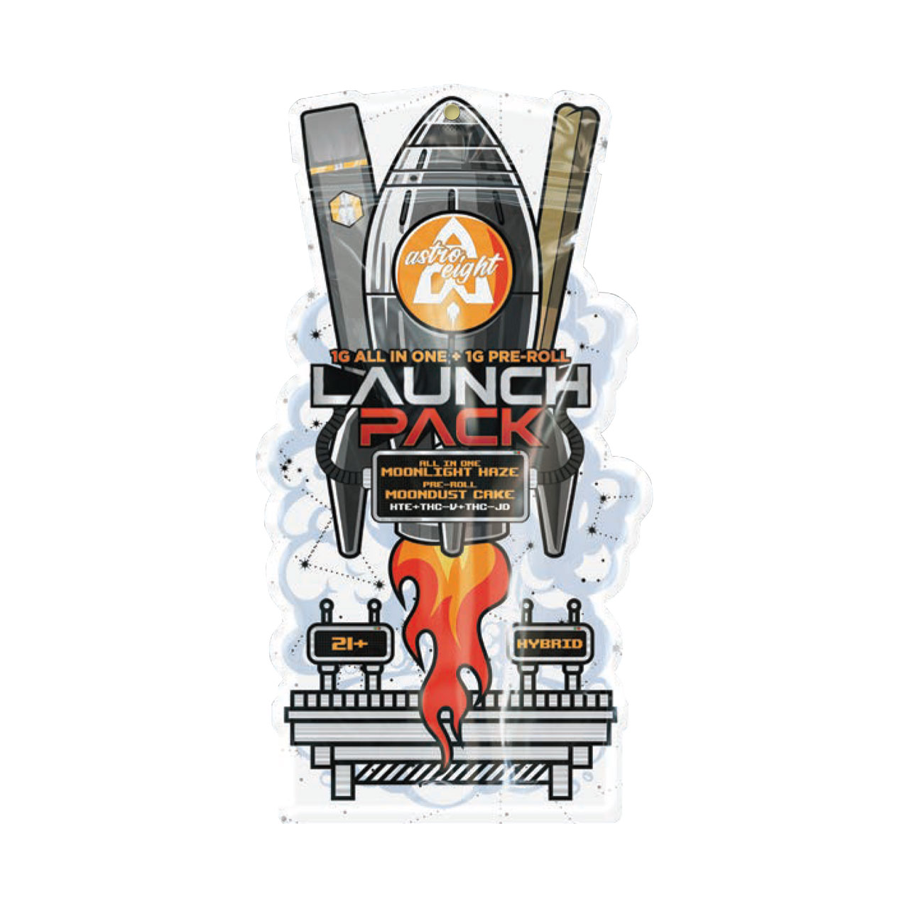 Astro Eight Launch Pack Combo 1g vape 1g prerol