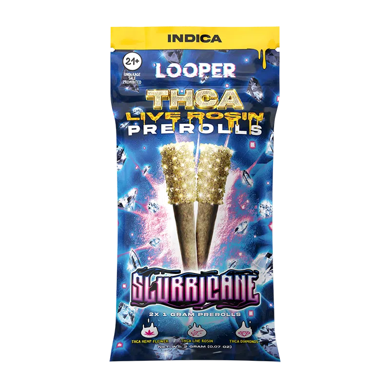 Looper THCA Live Rosin Preroll 2pack 1g