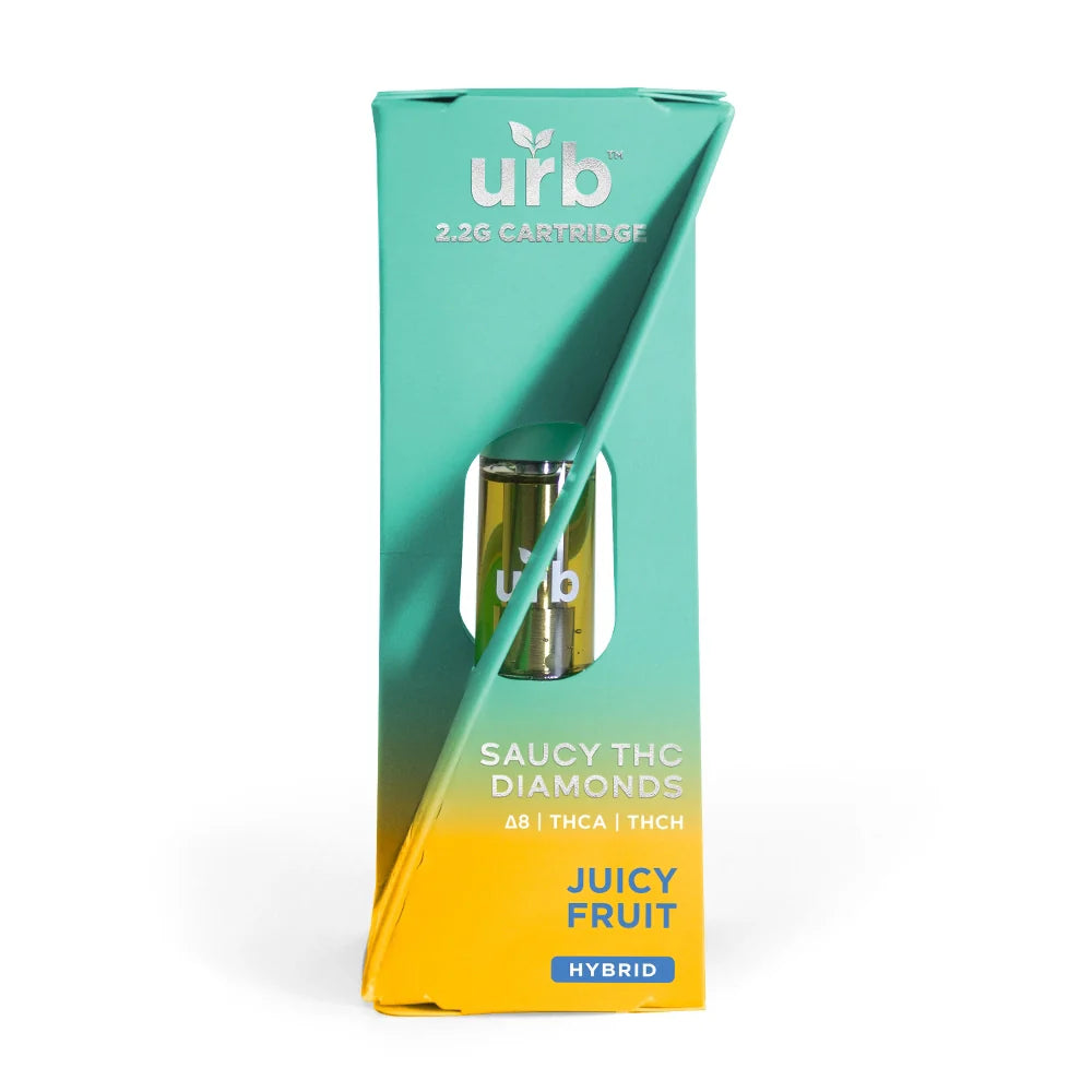 URB Saucy Diamonds 2.2g Cart D8 THCA THCH