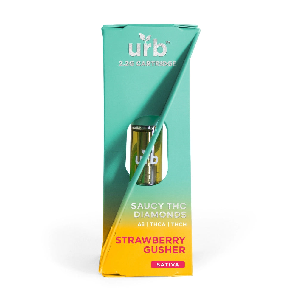 URB Saucy Diamonds 2.2g Cart D8 THCA THCH